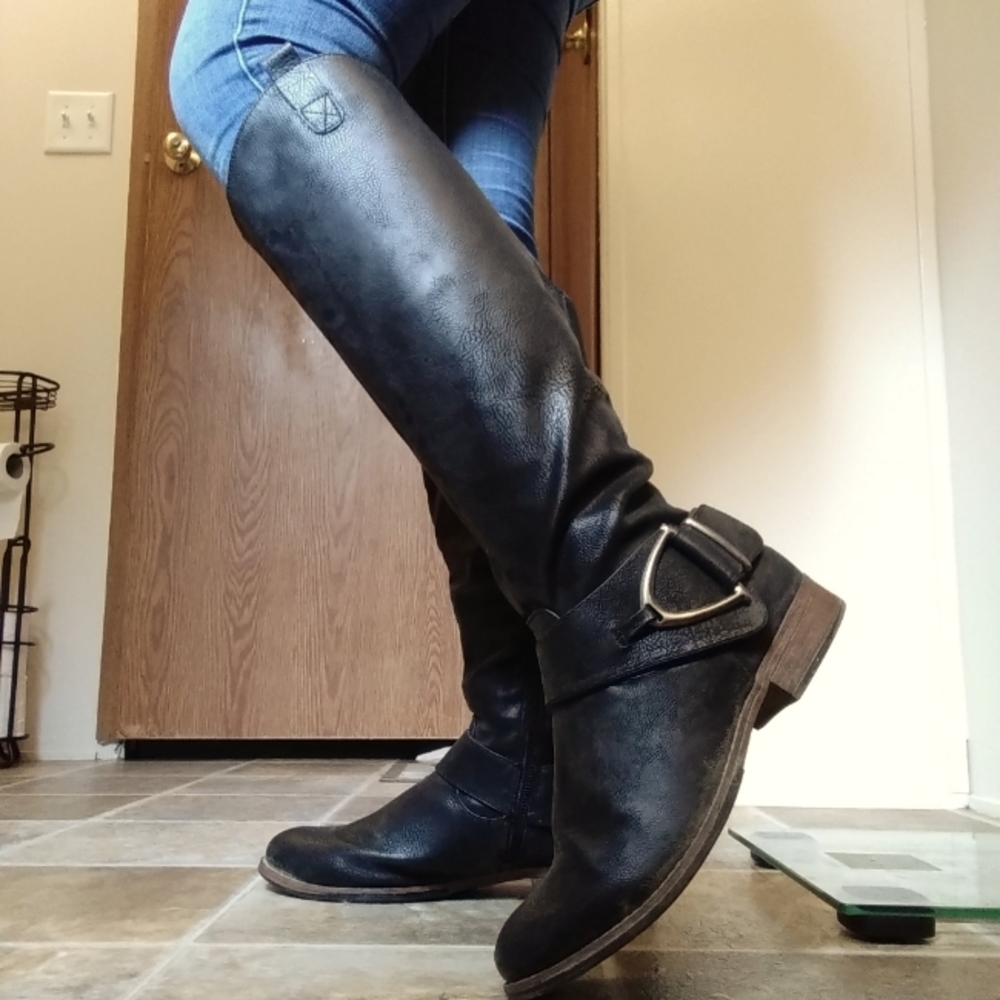 SOLD - Maurices Knee High Zip Boots